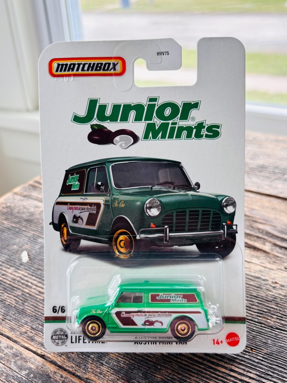 Matchbox Junor Mints Austin Mini Van MB Candy Series #6/6 Green 1/64 diecast